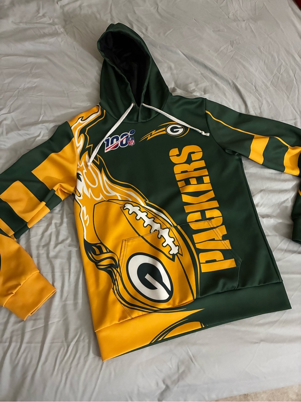 Green Bay Packers 100th Anniversary Hoodie (check Measurements For Size)